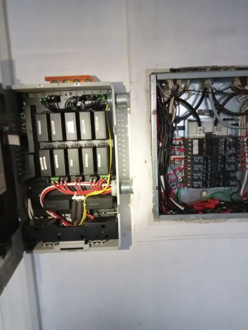 Electrical panel upgrade completed for Security Camera Wiring in Palmerton